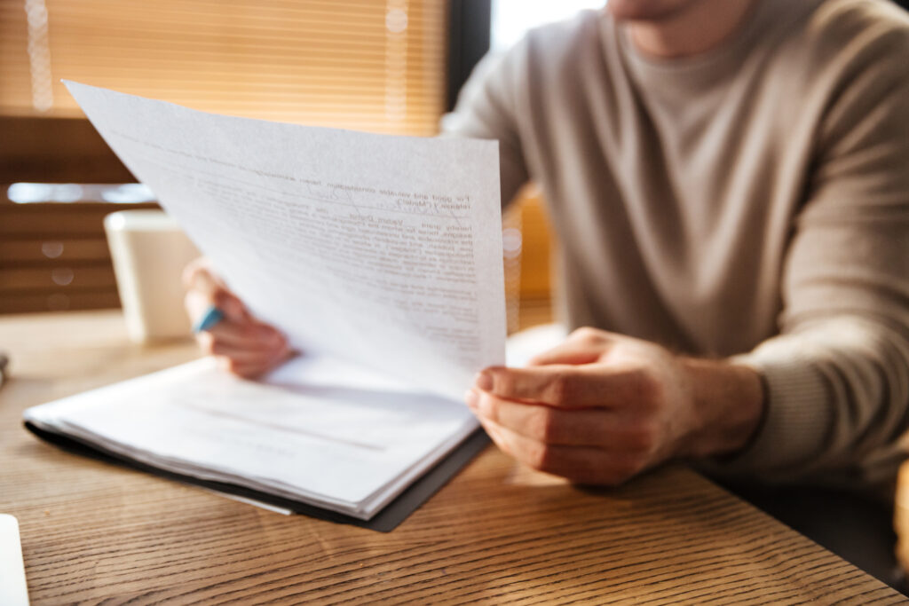 man thinking about how to write a will