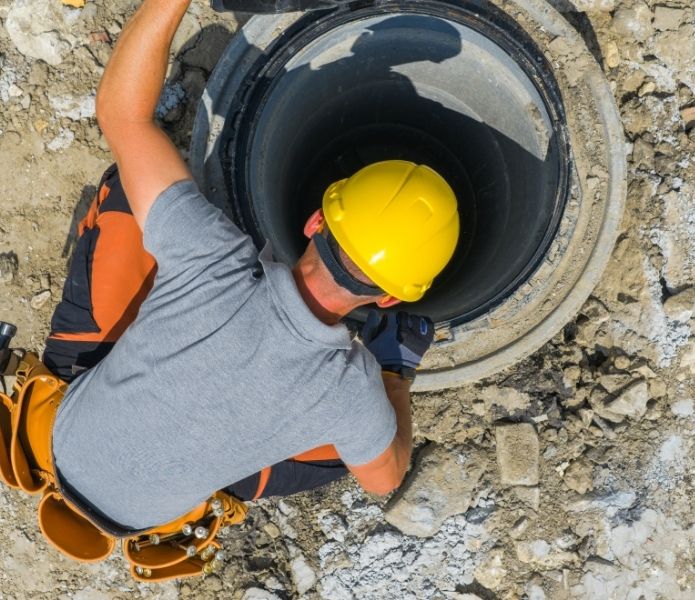 Construction worker wearing safety gear representing silicosis workers compensation and workplace safety awareness